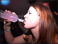 woman drinking