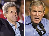 John Kerry, George Bush