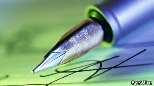 A fountain pen