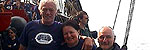 Steve Ragnall and friends aboard the replica of the Endeavour as captained by James King