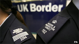 UK Border sign