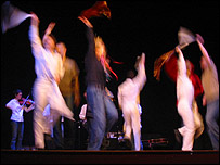 A blur of hankies