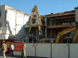 Demolition in progress