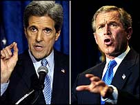 John Kerry e George W. Bush