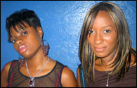 Sasha (left) and friend