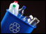 Recycling cans and plastic bottles